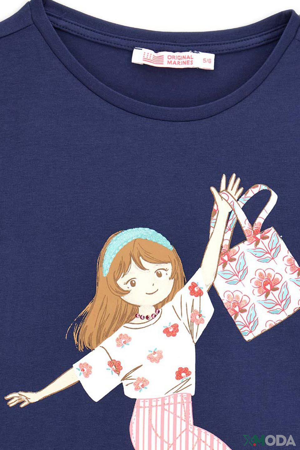 Футболка Original Marines дев. с принтом