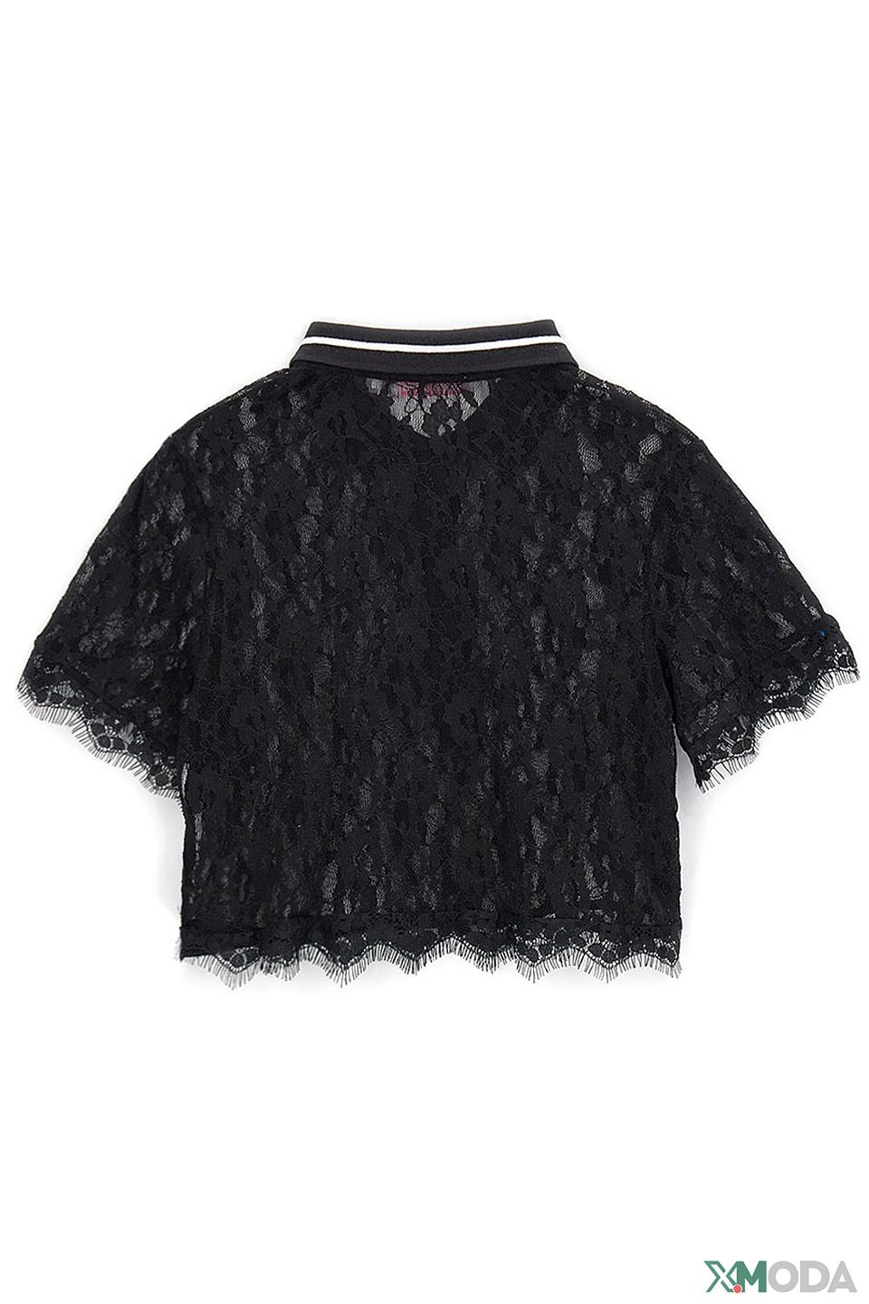 Блуза Original Marines чёрная с кружевом