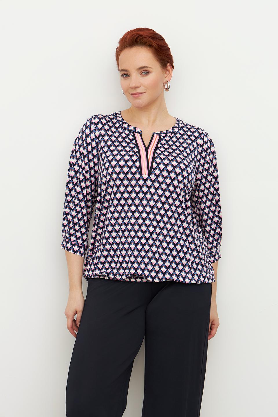 Блуза Via Appia с геометрическим принтом