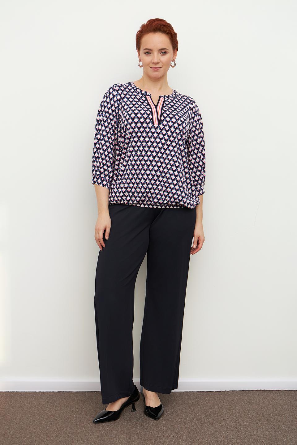 Блуза Via Appia с геометрическим принтом