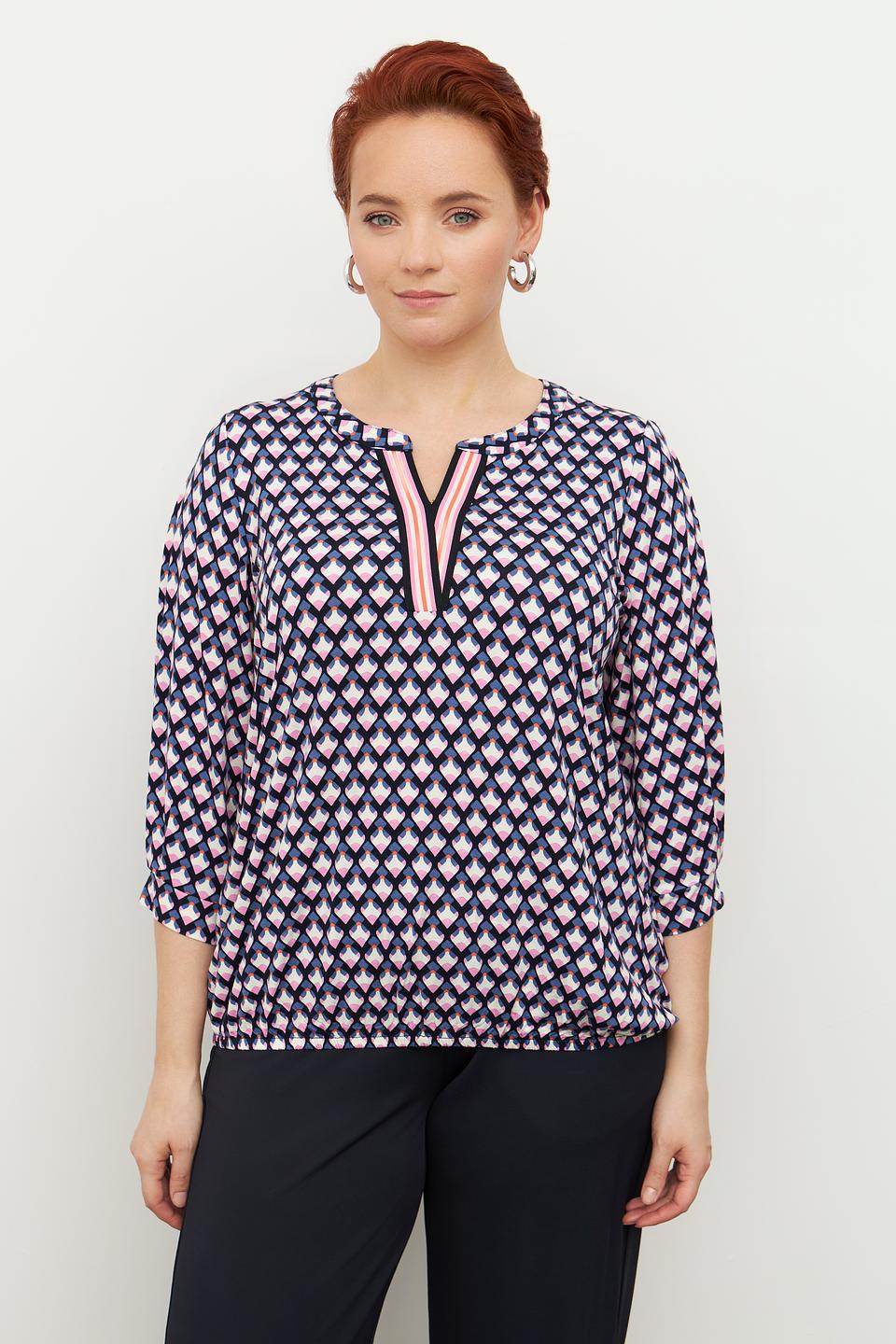 Блуза Via Appia с геометрическим принтом