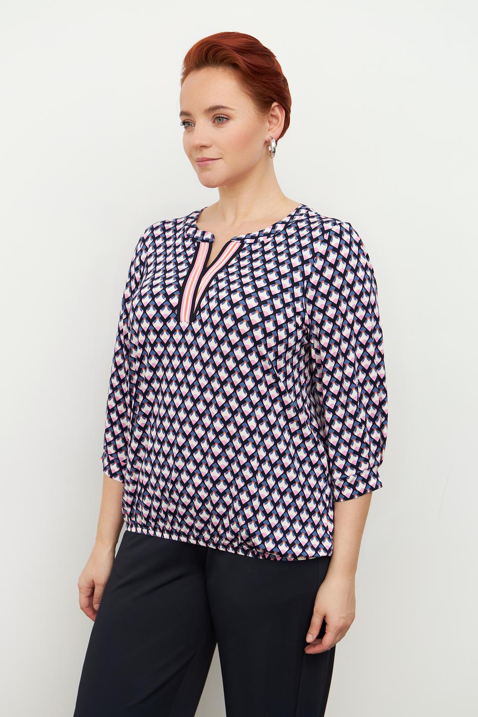 Блуза Via Appia с геометрическим принтом