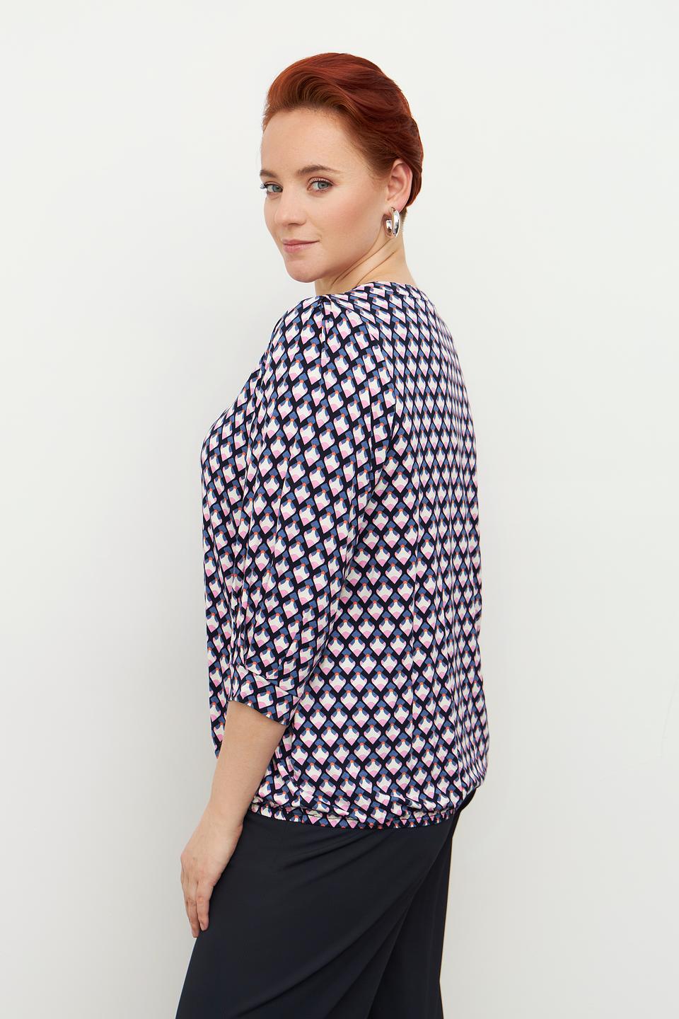 Блуза Via Appia с геометрическим принтом
