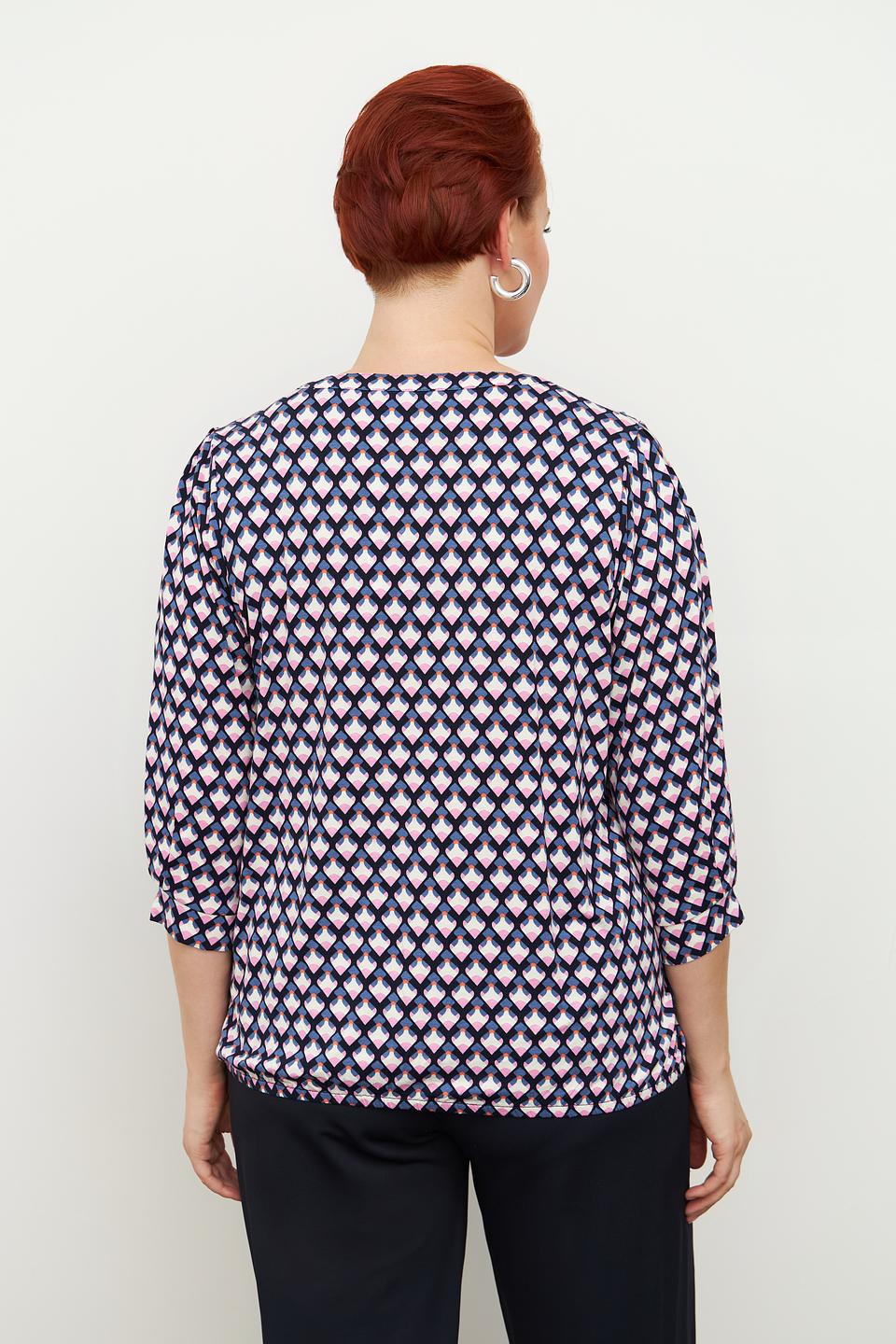 Блуза Via Appia с геометрическим принтом