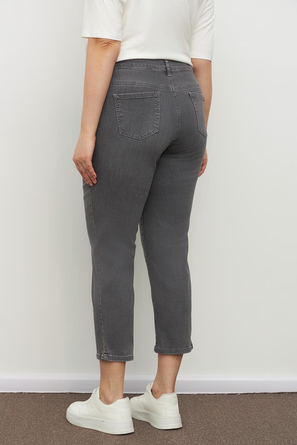 Джинсы Barbara Lebek серые укороченные