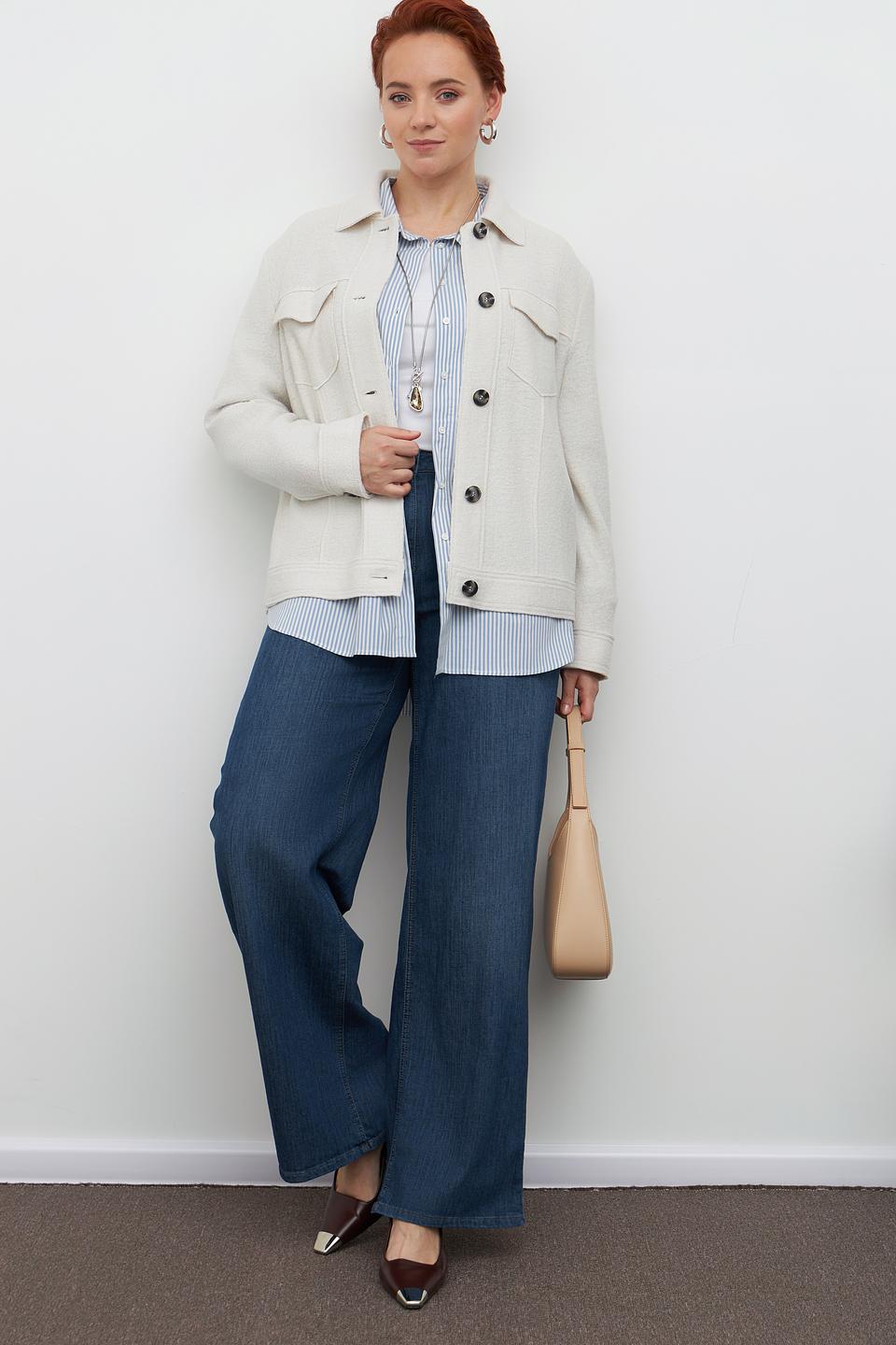 Брюки клёш Luisa Cerano синие