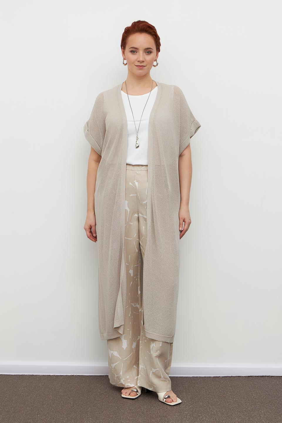 Жакет Marc Aurel вязаный бежевый