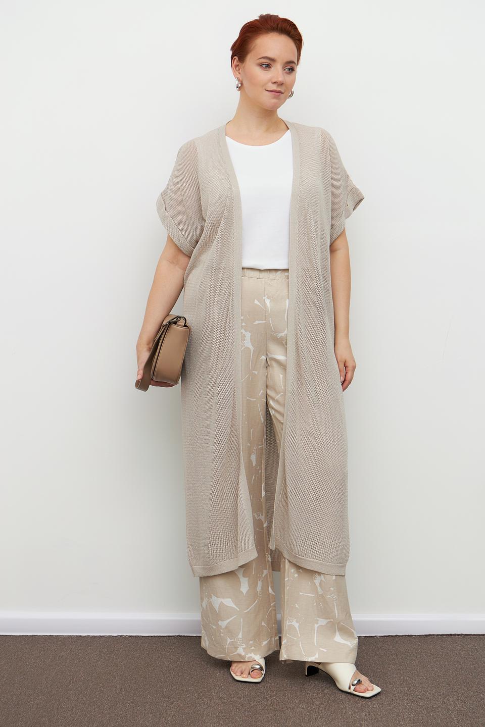 Жакет Marc Aurel вязаный бежевый