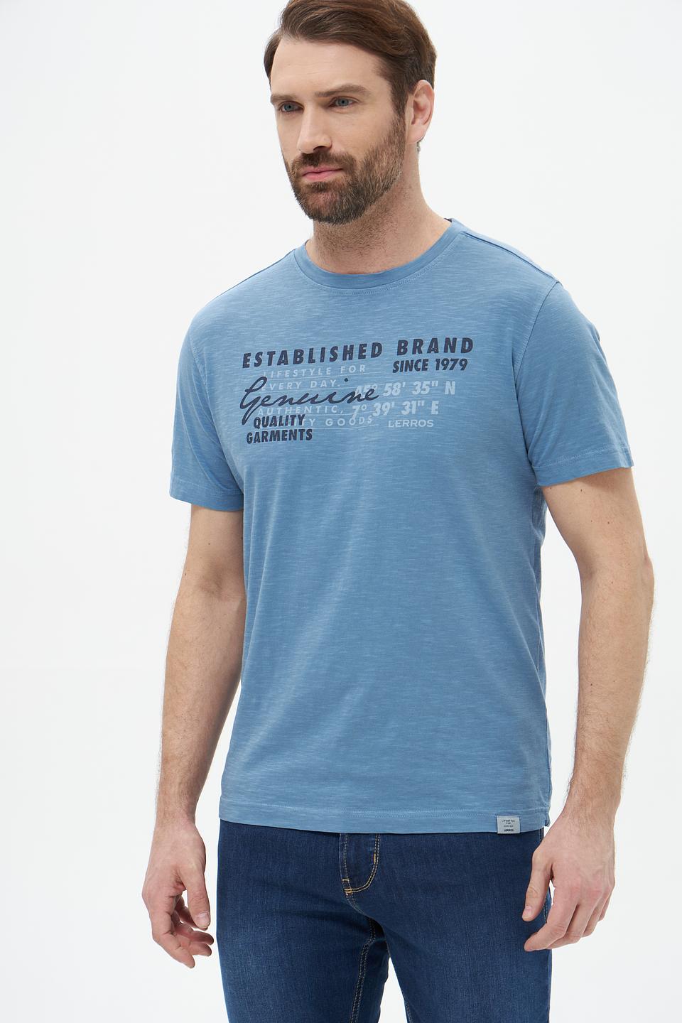 Футболка Lerros с принтом голубая