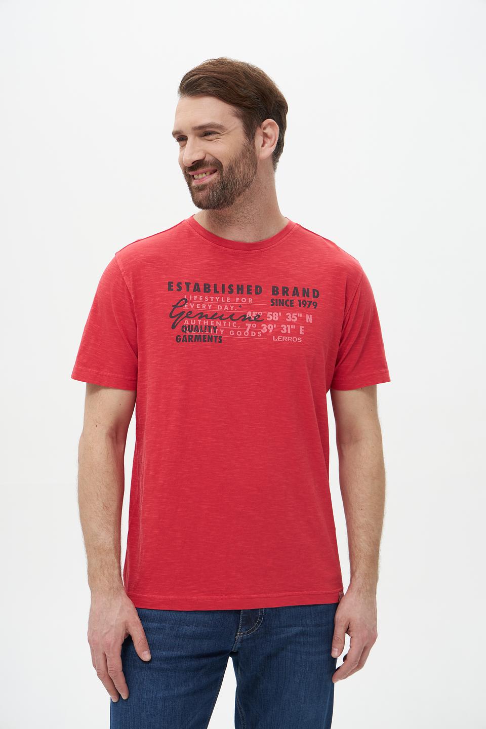 Футболка Lerros с принтом красный