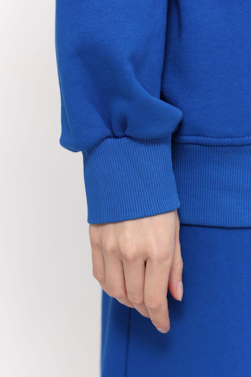 Пуловер Pezzo синий с капюшоном