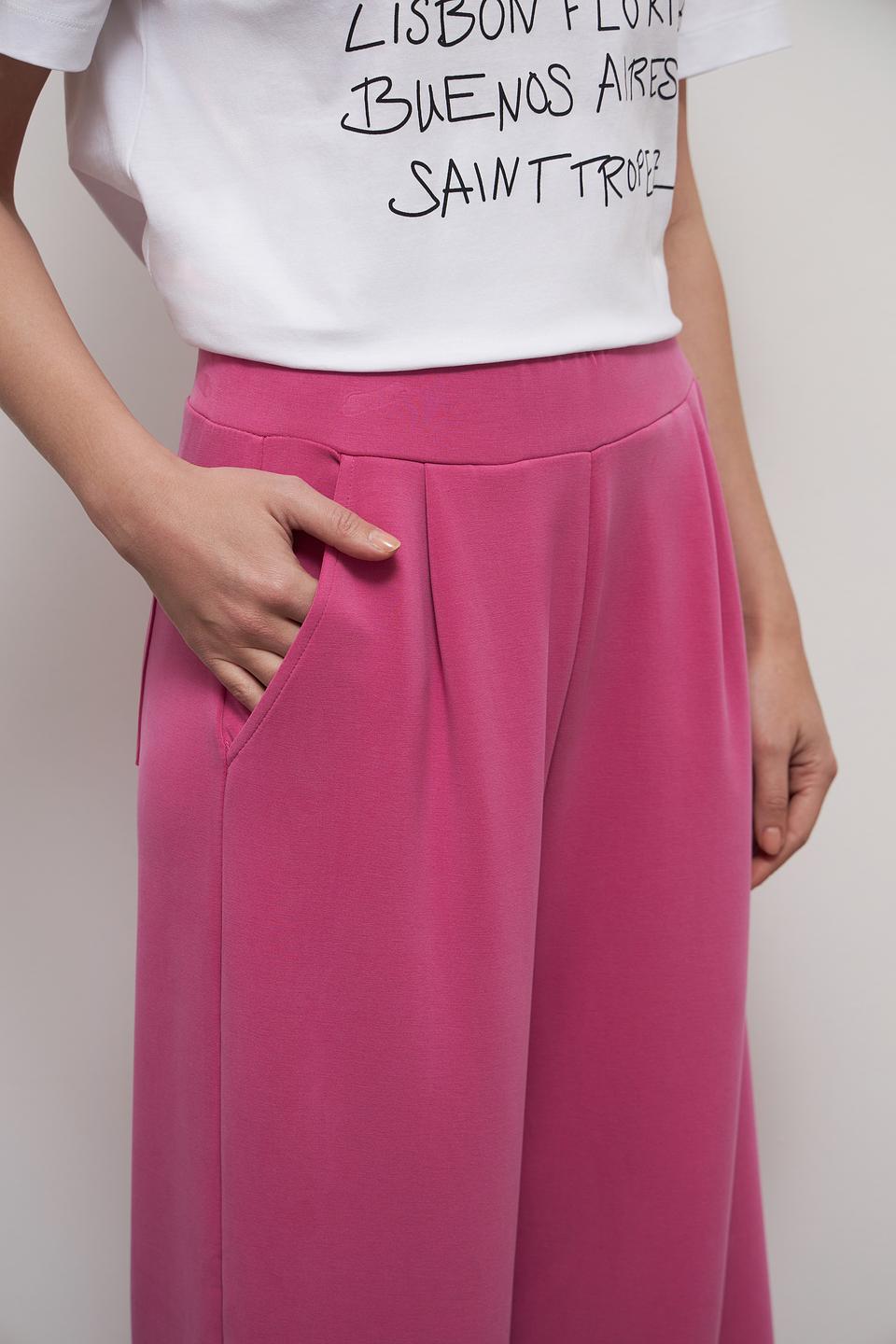 Брюки палаццо Rich and Royal фуксия