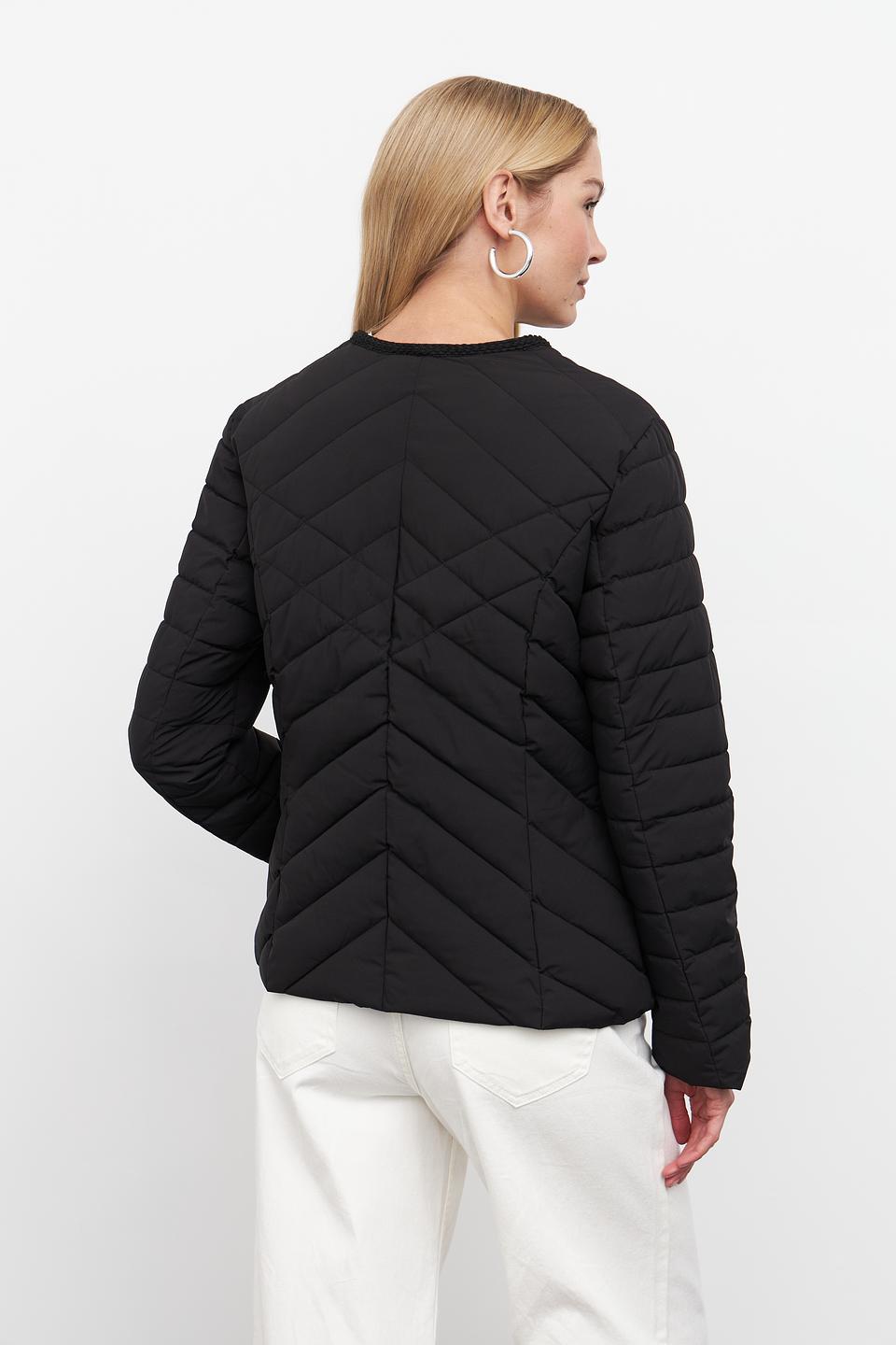 Куртка District стеганая чёрная