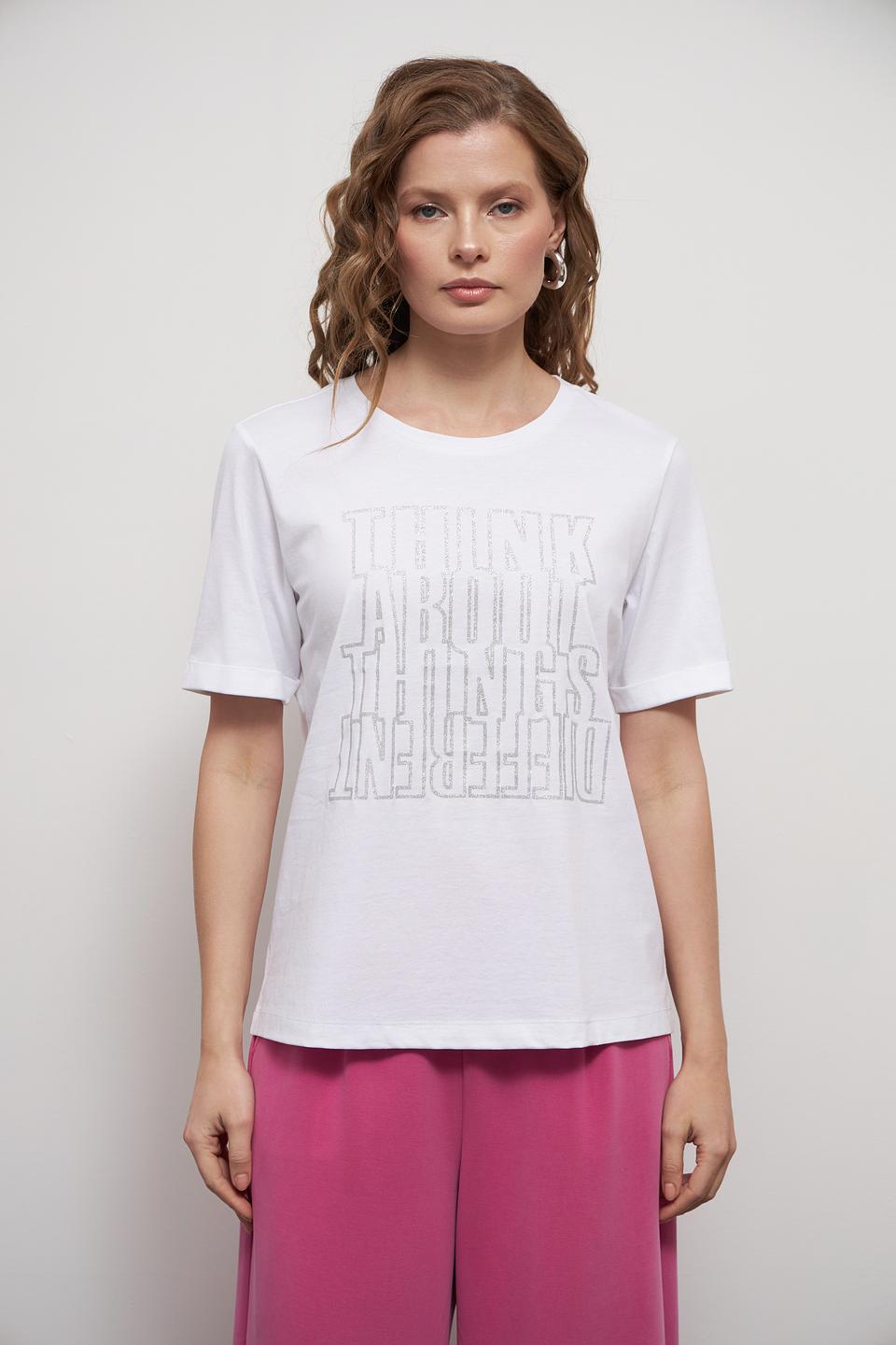 Футболка Lecomte с принтом