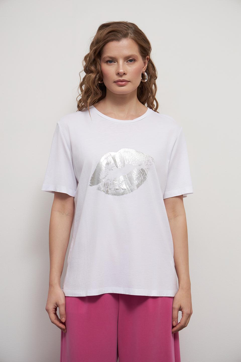 Футболка Marc Aurel с принтом губ