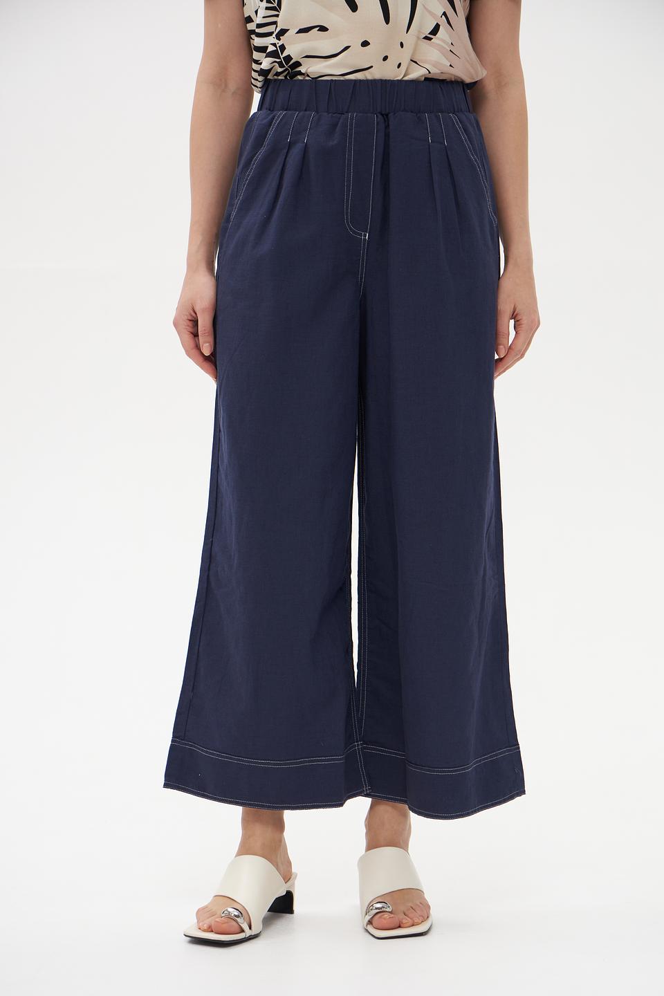 Брюки-кюлоты Pezzo синие