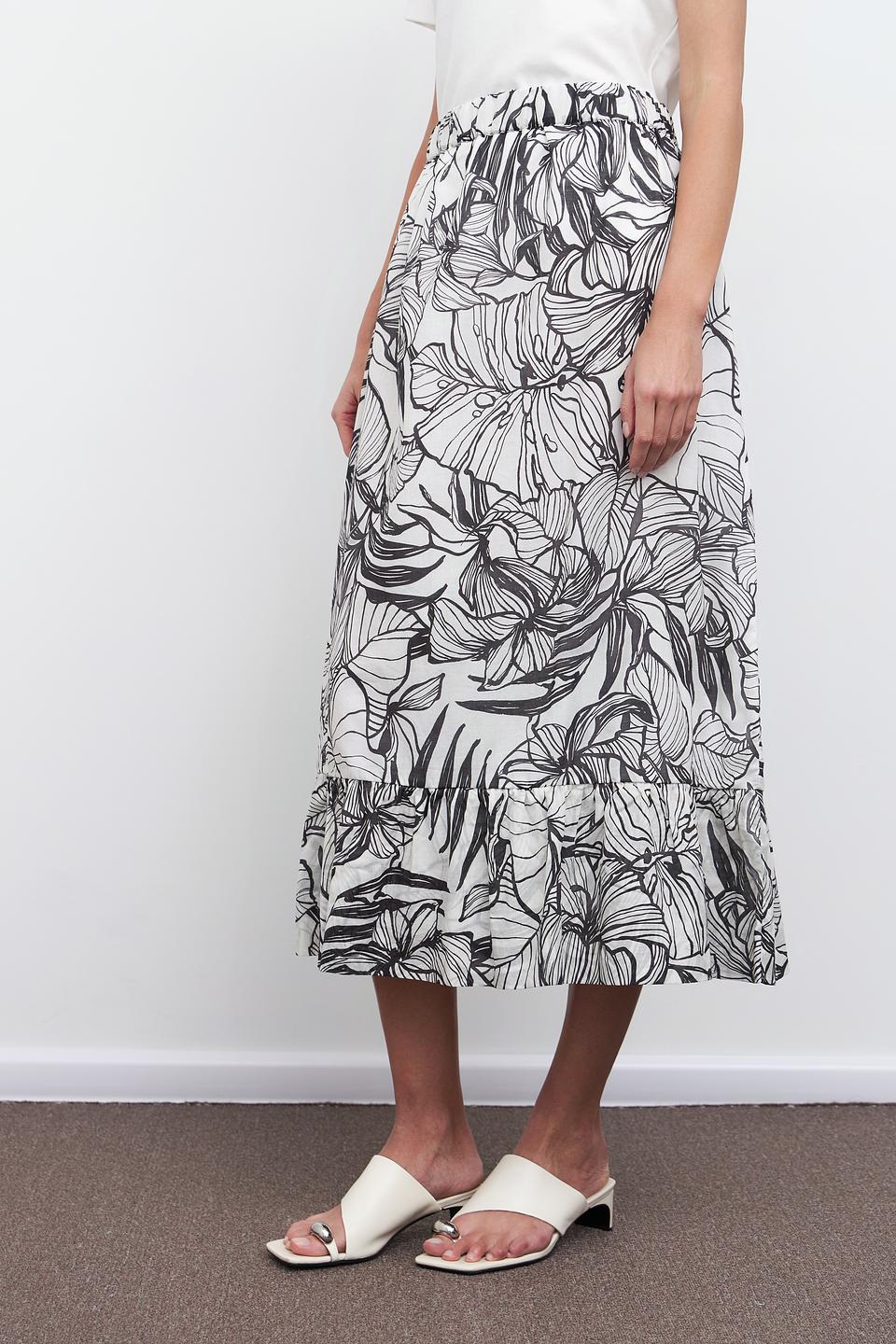 Юбка Pezzo с цветочным принтом