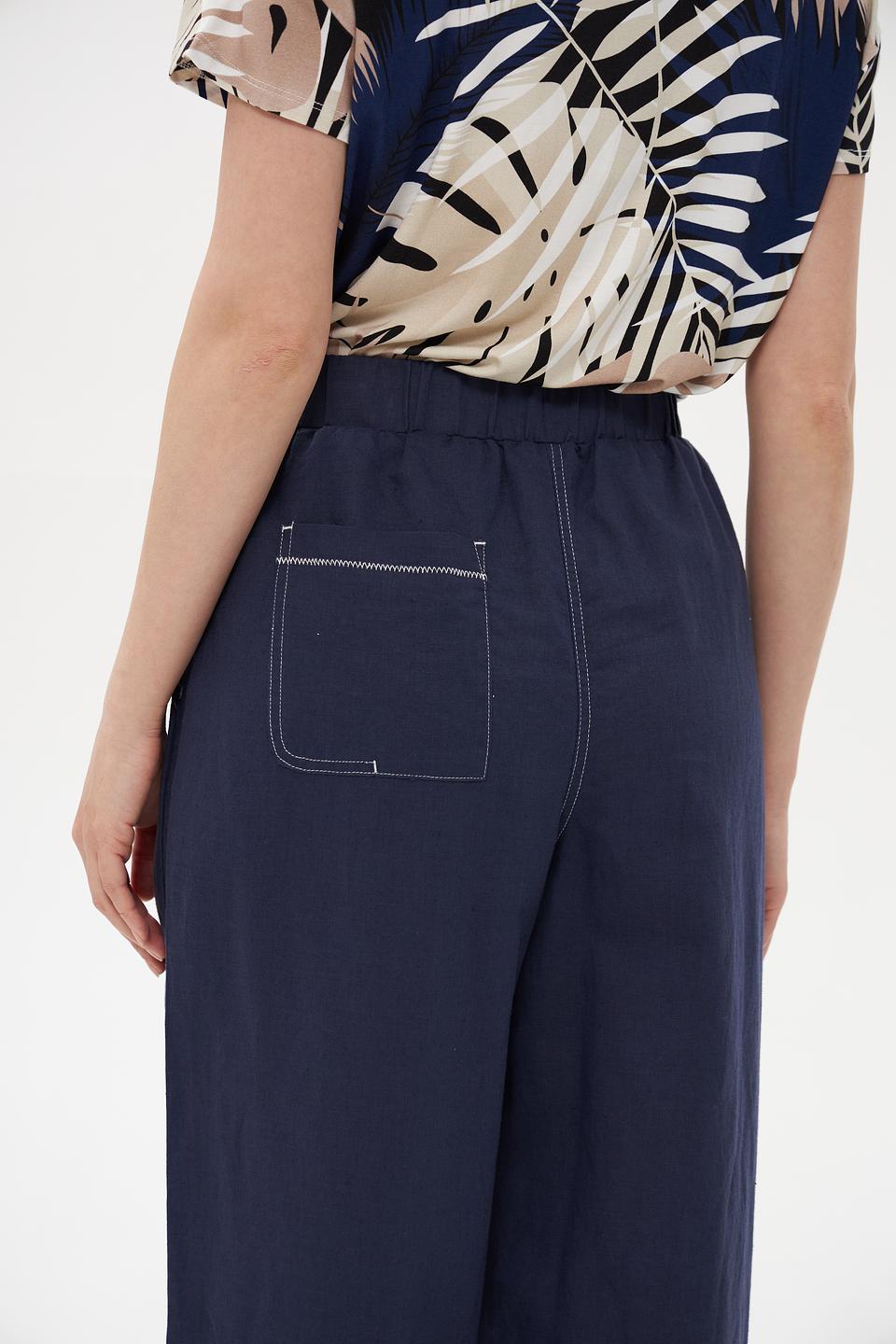 Брюки-кюлоты Pezzo синие