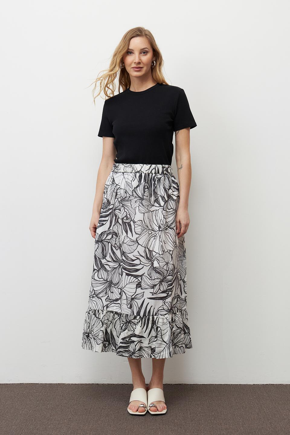 Юбка Pezzo с цветочным принтом