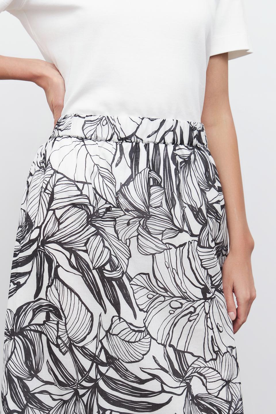 Юбка Pezzo с цветочным принтом