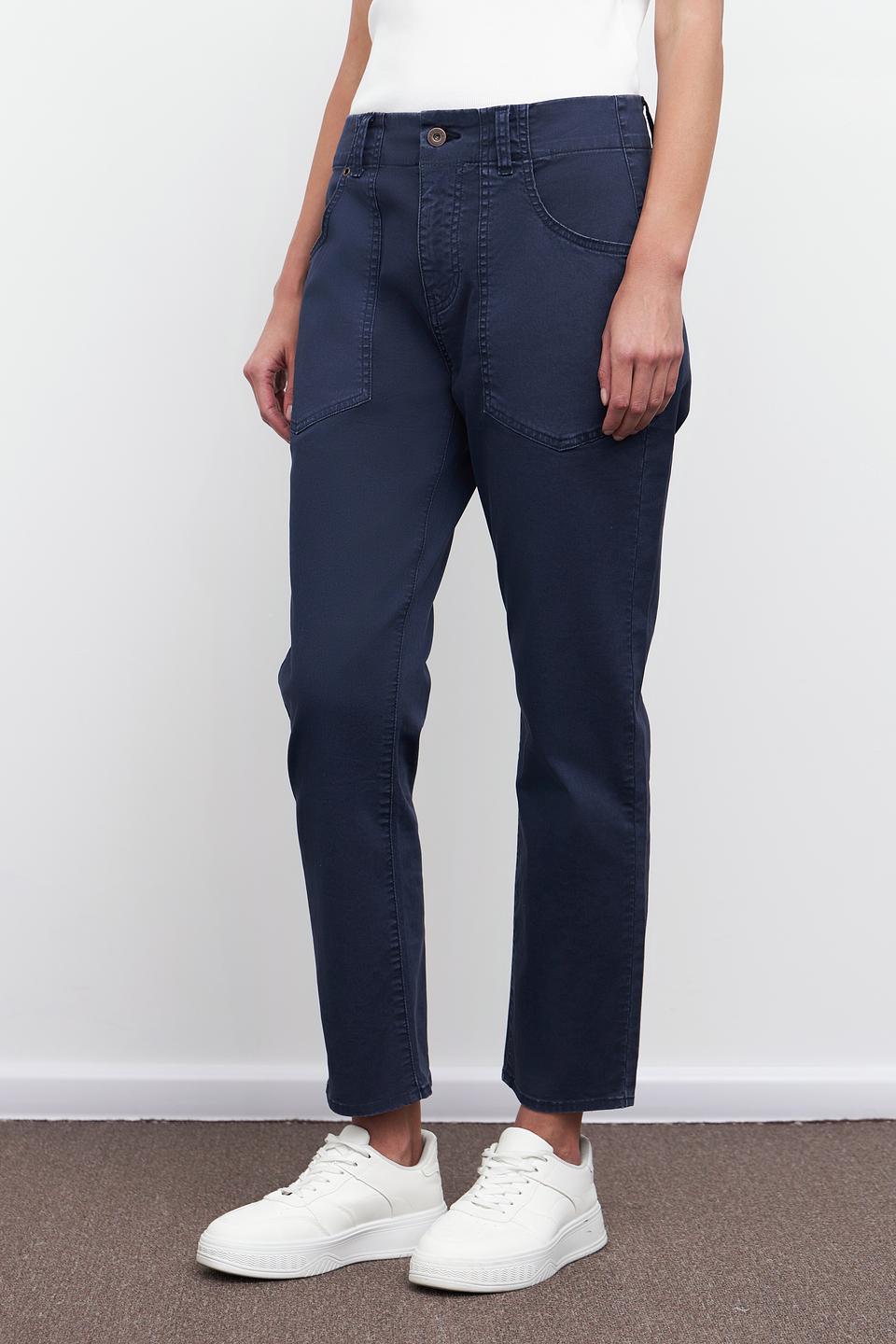 Брюки клёш Pezzo тёмно-синие