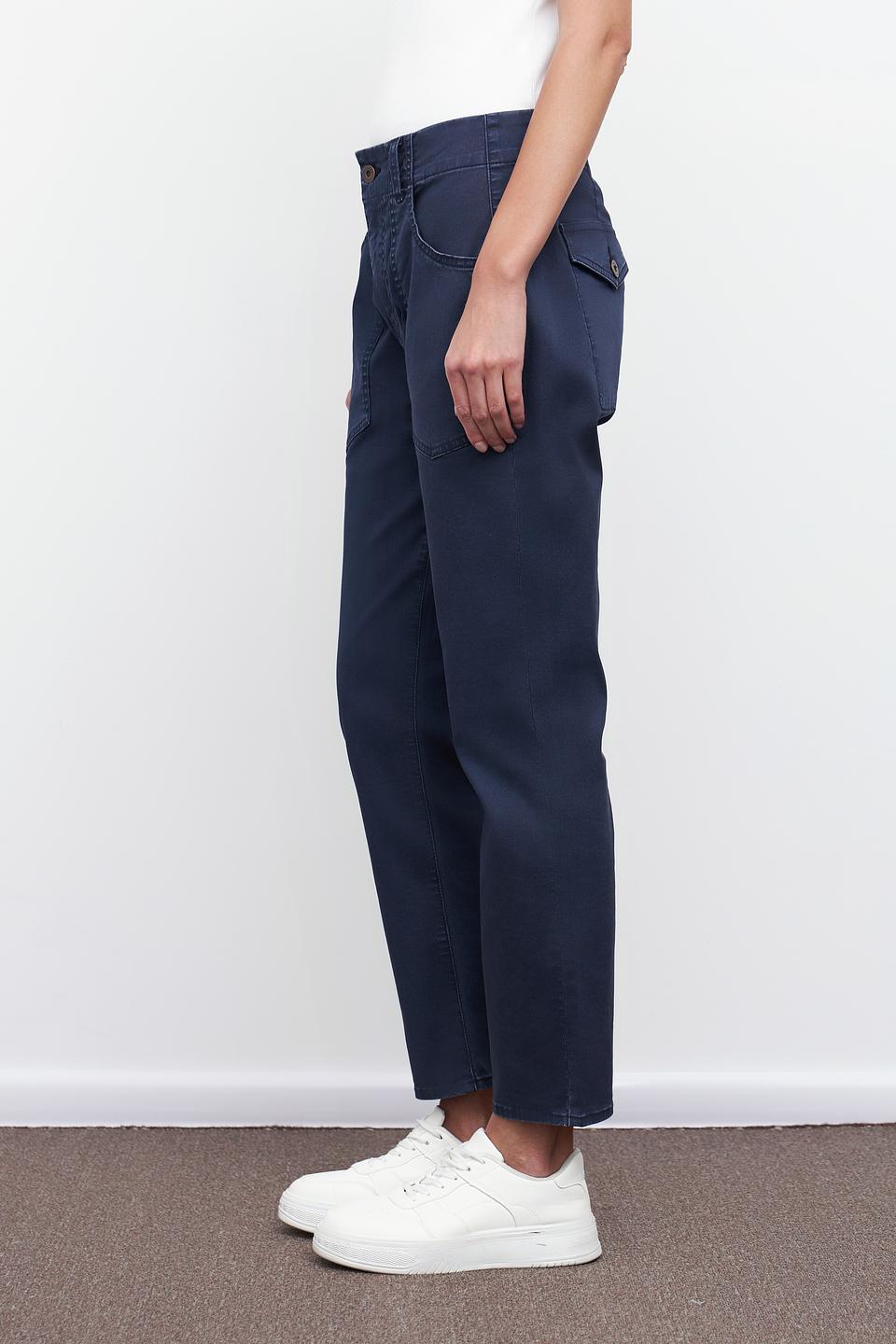 Брюки клёш Pezzo тёмно-синие