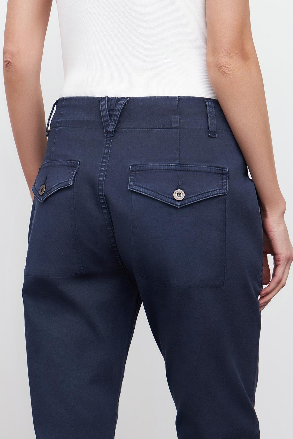 Брюки клёш Pezzo тёмно-синие