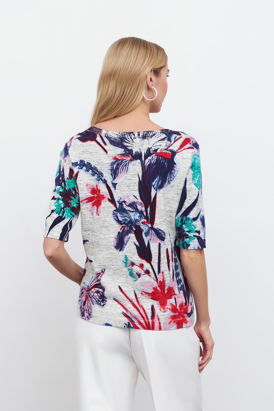 Пуловер Pezzo с цветочным принтом