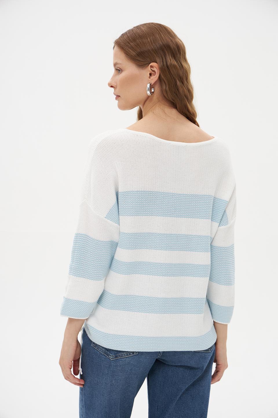 Пуловер Pezzo в полоску с завязками