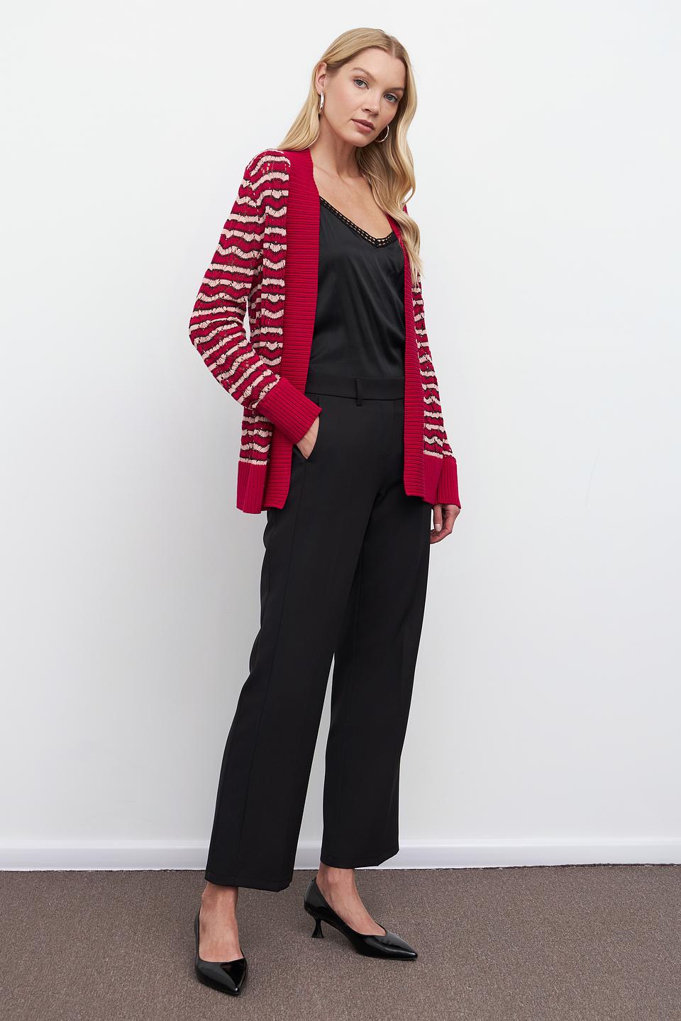 Жакет Pezzo вязаный красный