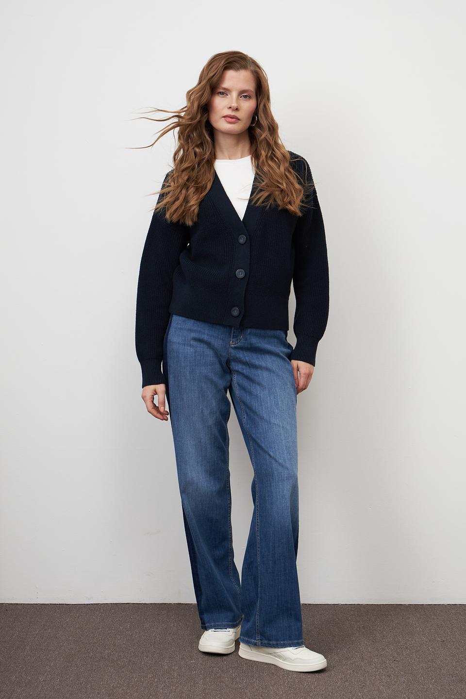 Жакет Pezzo вязаный тёмно-синий