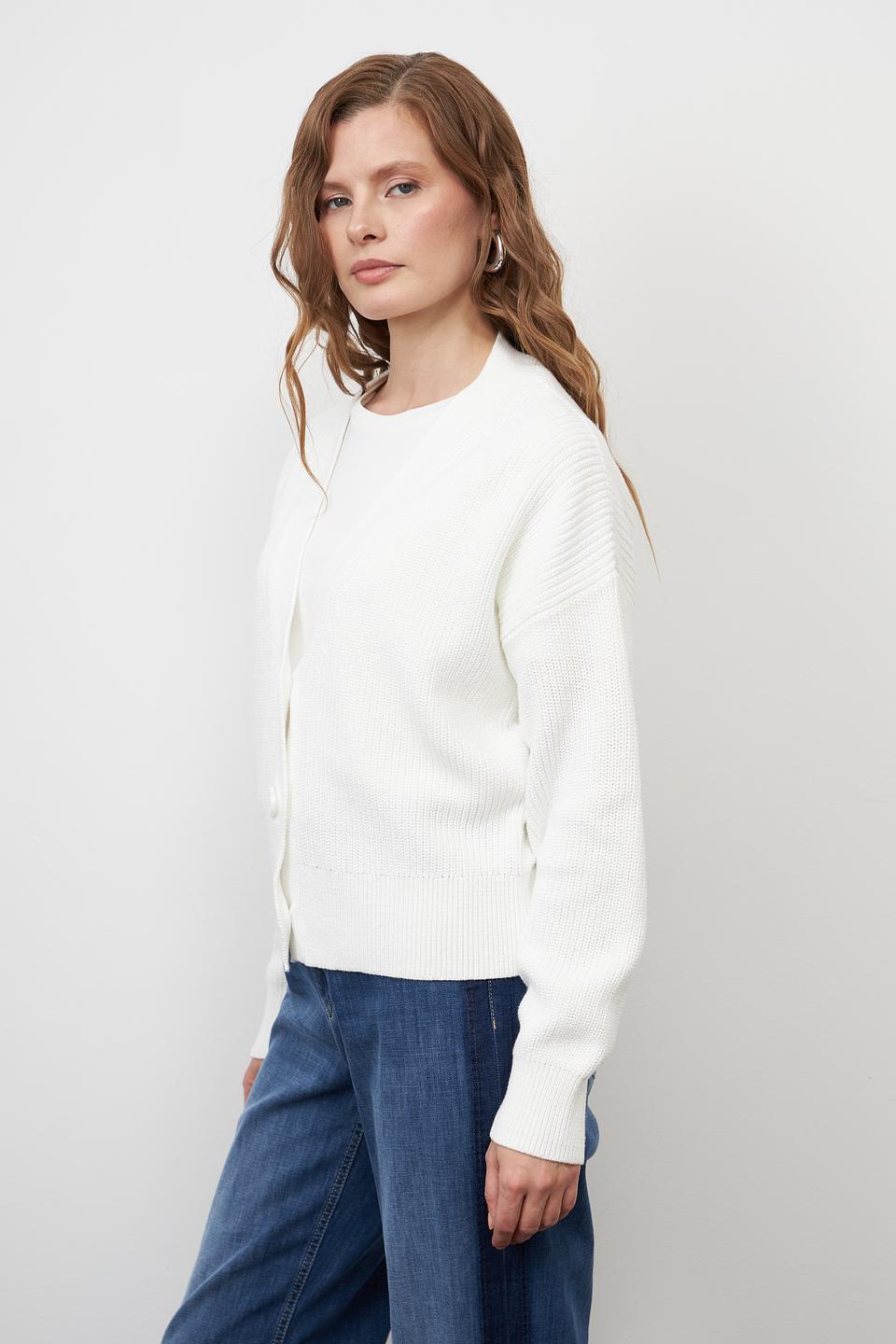 Жакет Pezzo вязаный белый