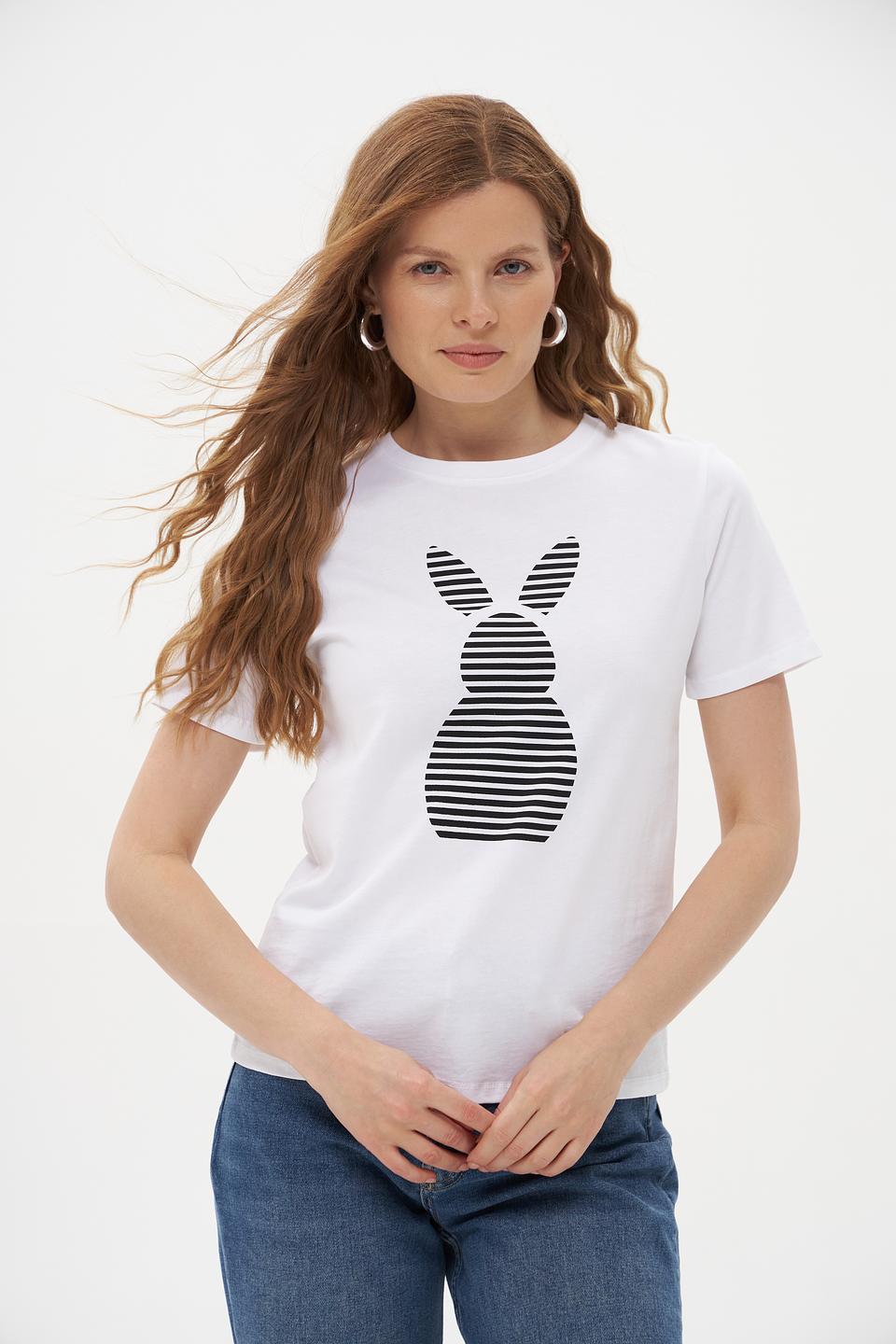 Футболка Pezzo с принтом кролик