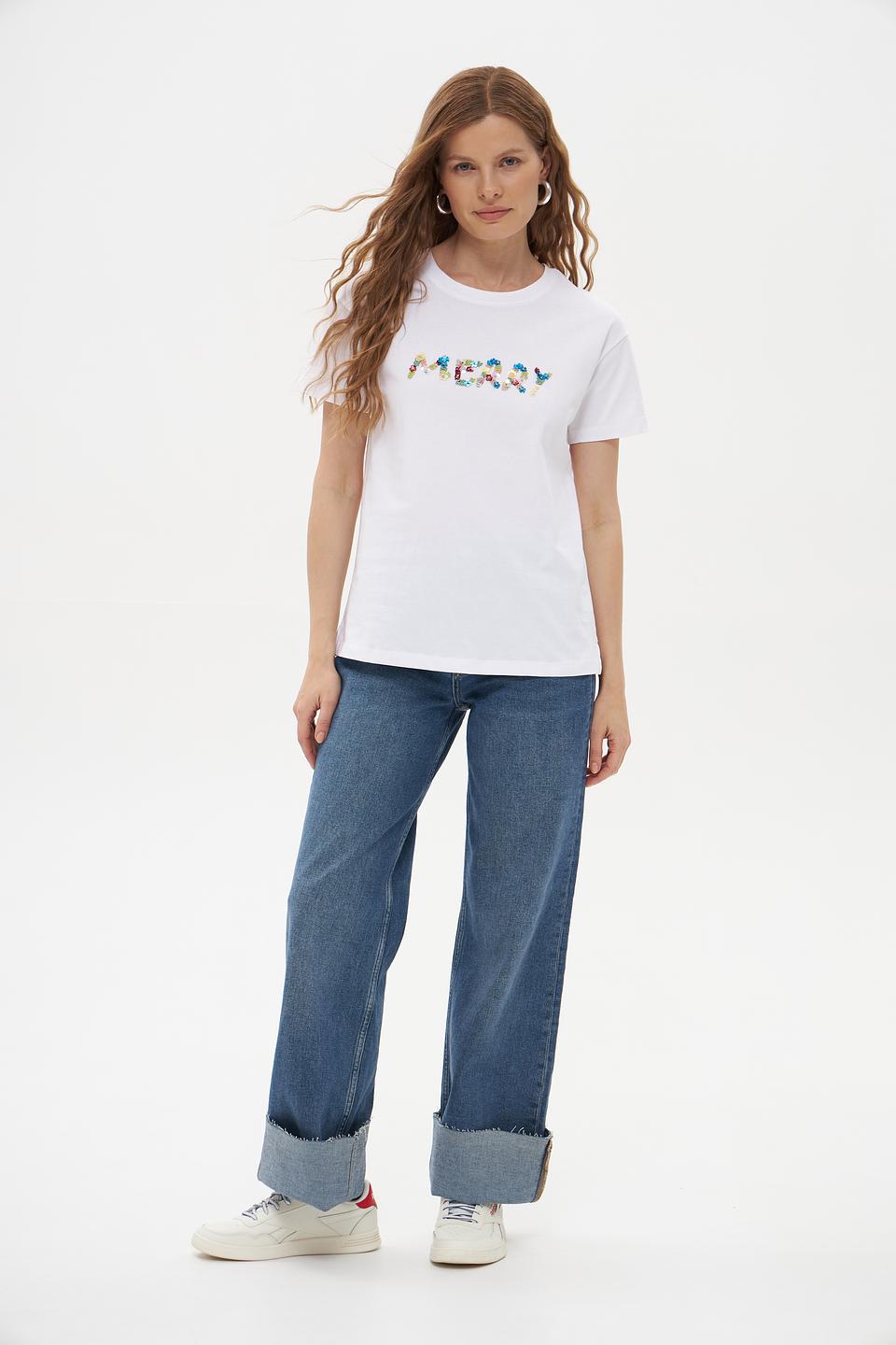 Футболка Pezzo с надписью Merry