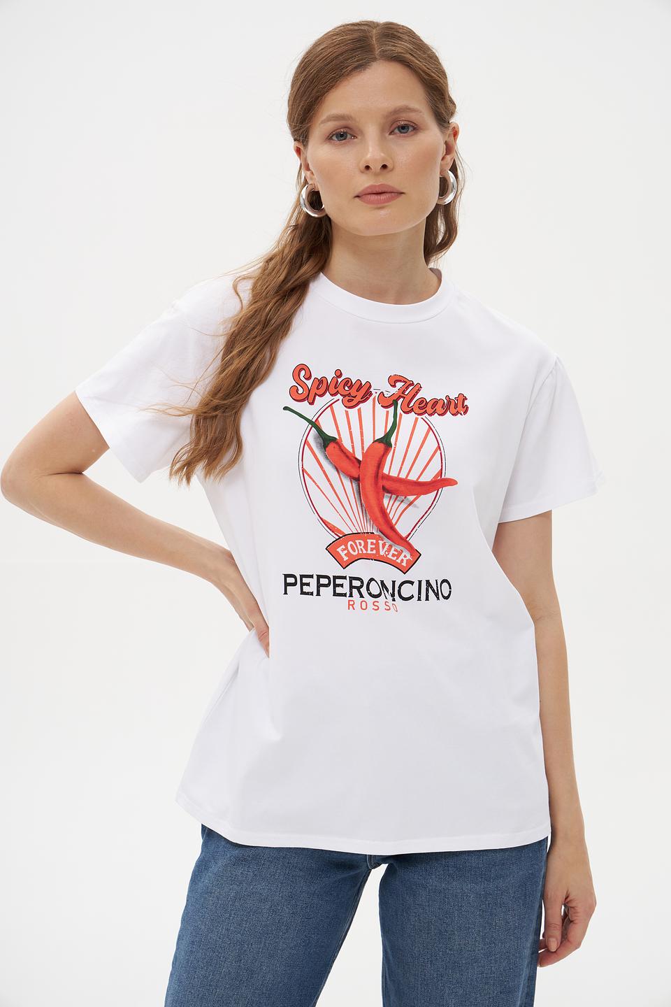 Футболка Pezzo с принтом чили