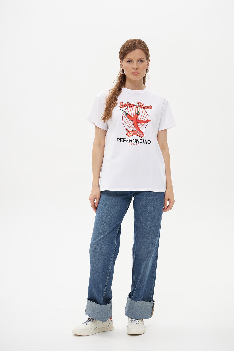 Футболка Pezzo с принтом чили