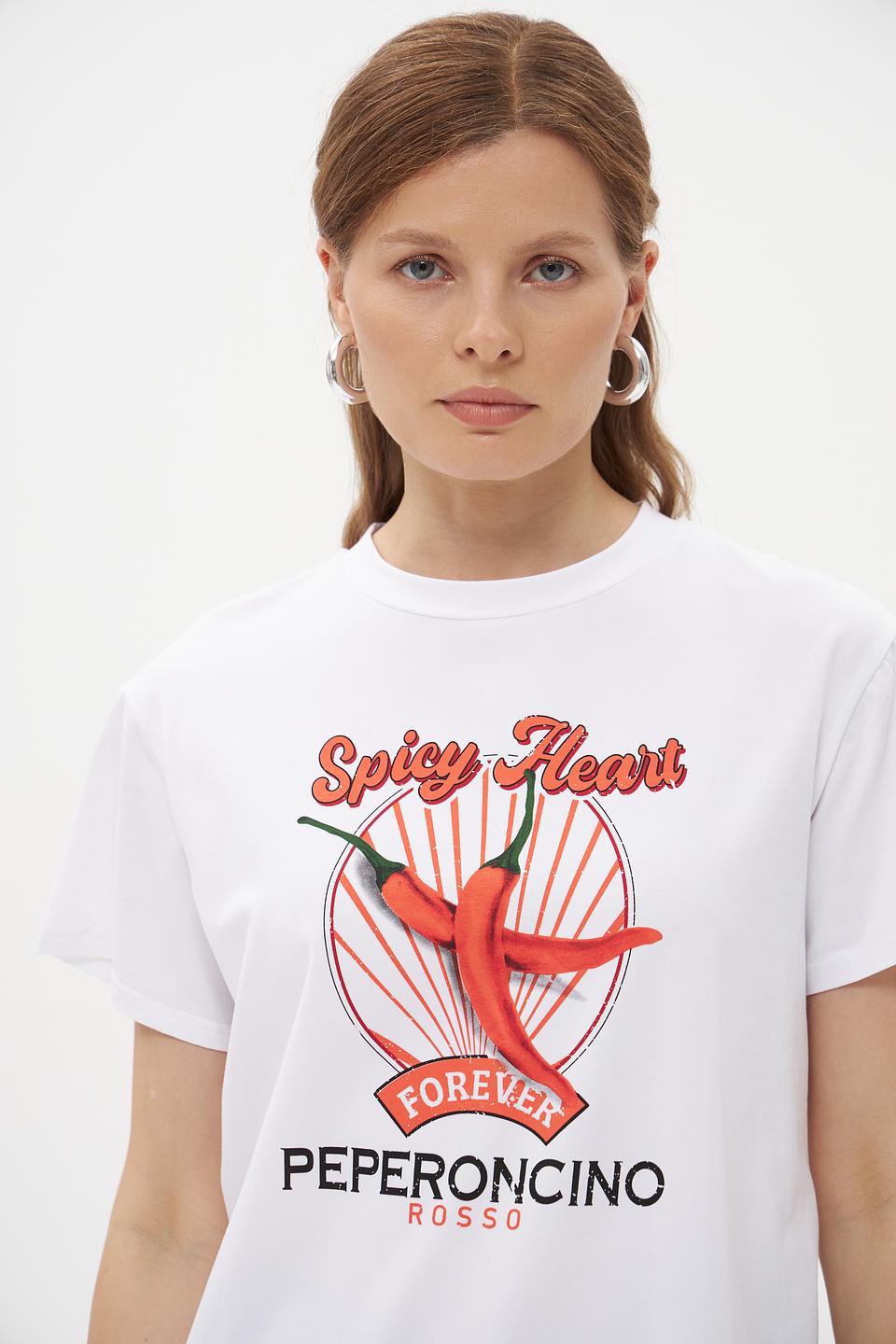 Футболка Pezzo с принтом чили