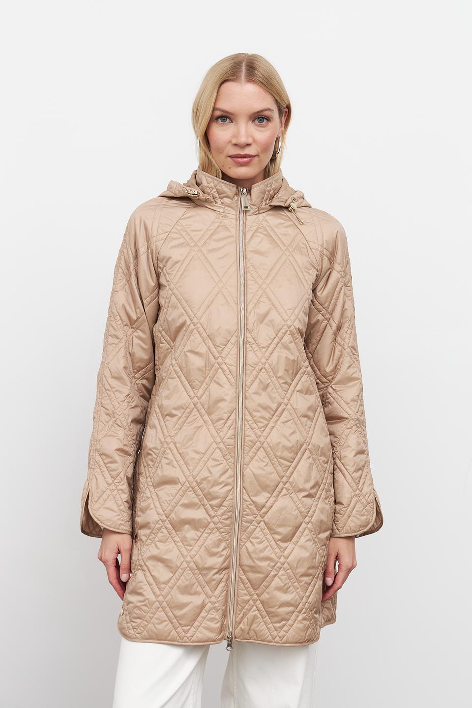 Пальто стеганое Betty Barclay бежевое