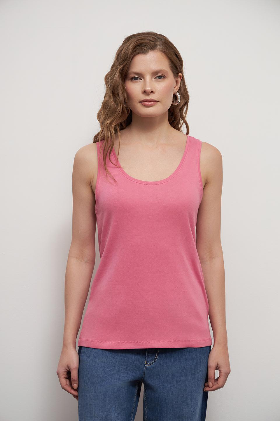 Топ Tom Tailor розовый базовый