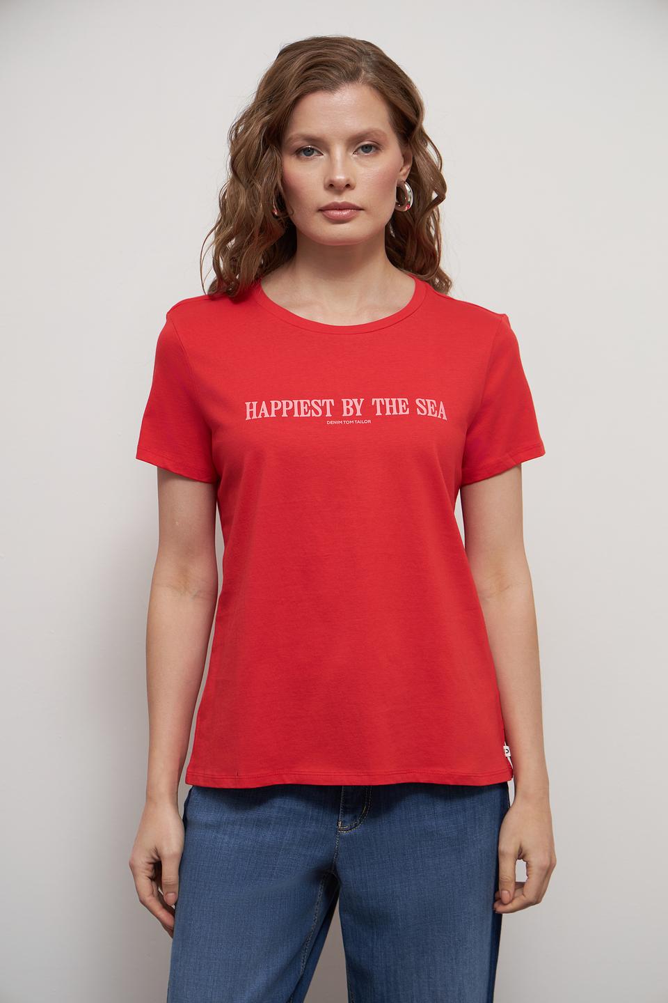 Футболка Tom Tailor denim красная