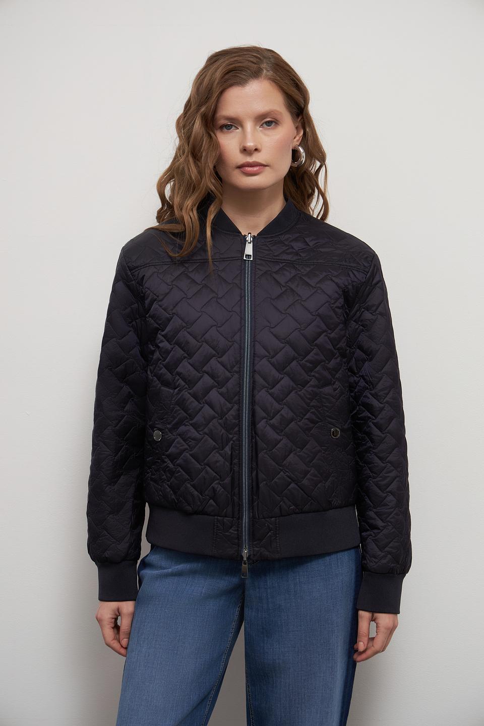 Куртка-бомбер Lebek стеганая чёрная