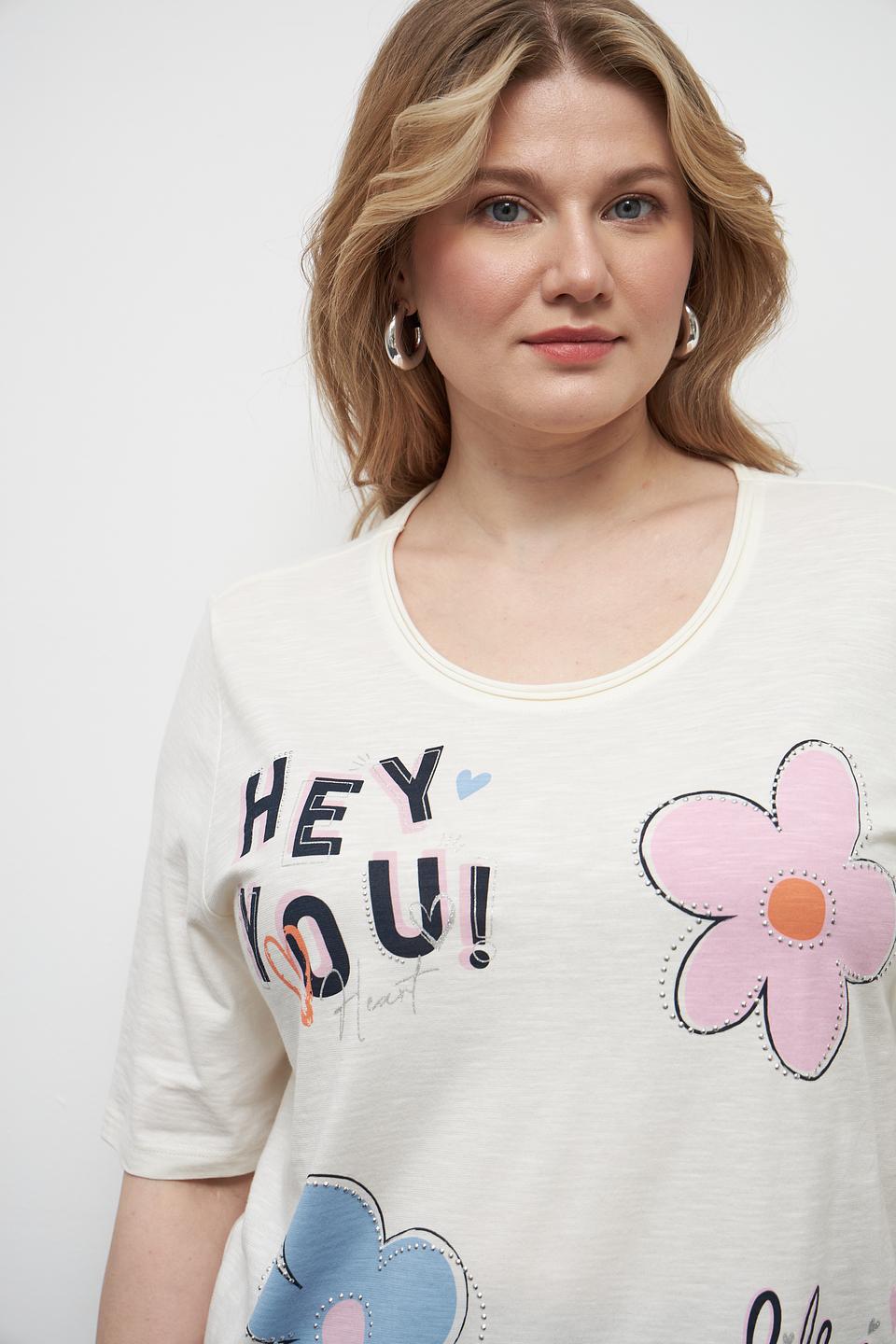 Футболка Via Appia с цветами