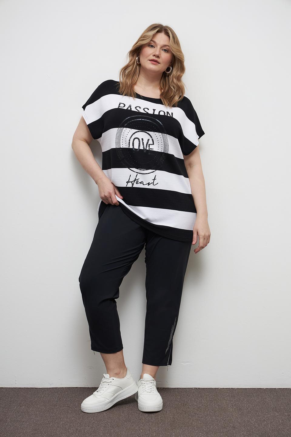 Брюки Doris Streich черные укороченные