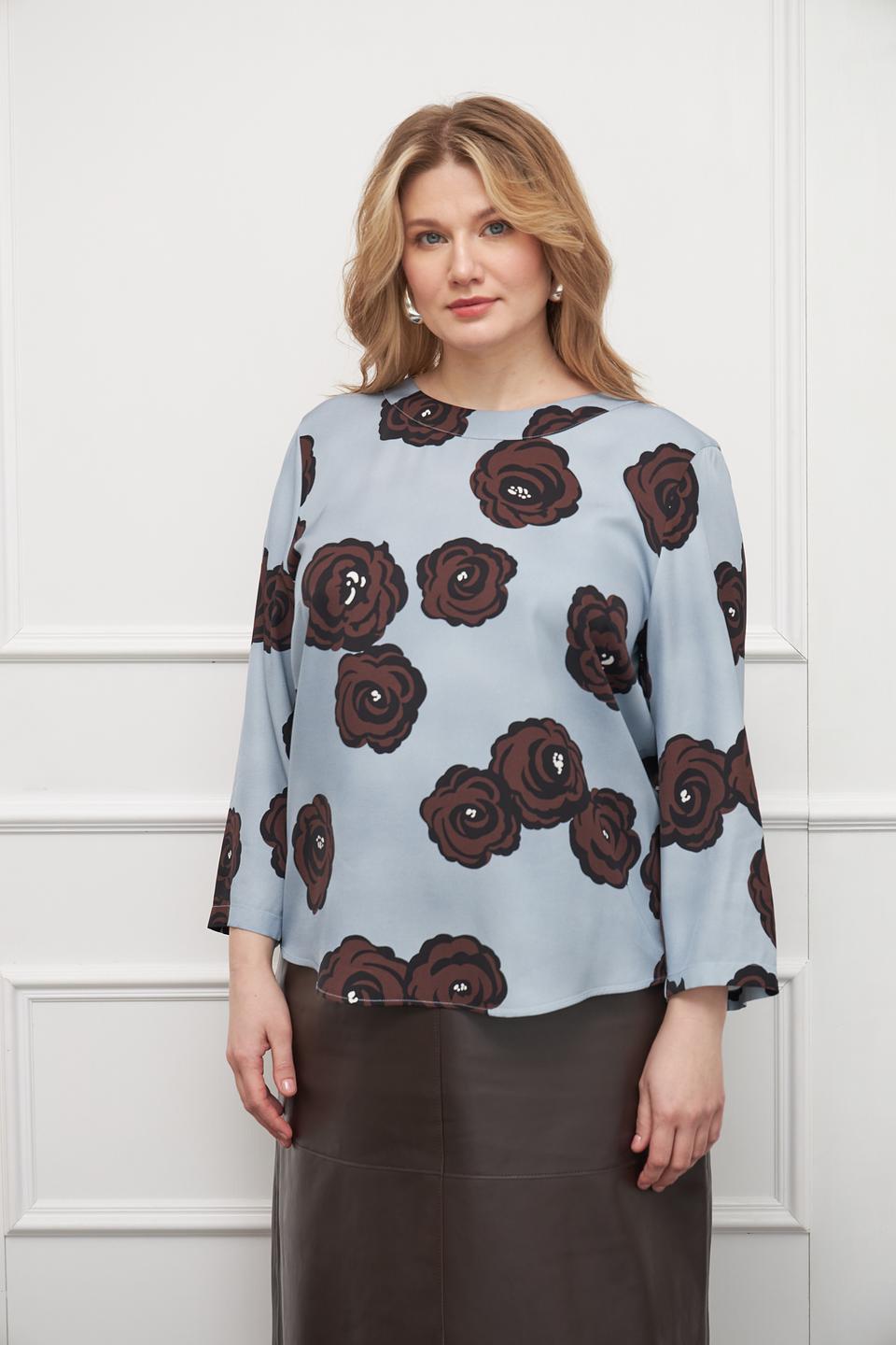 Блуза Luisa Cerano с розами