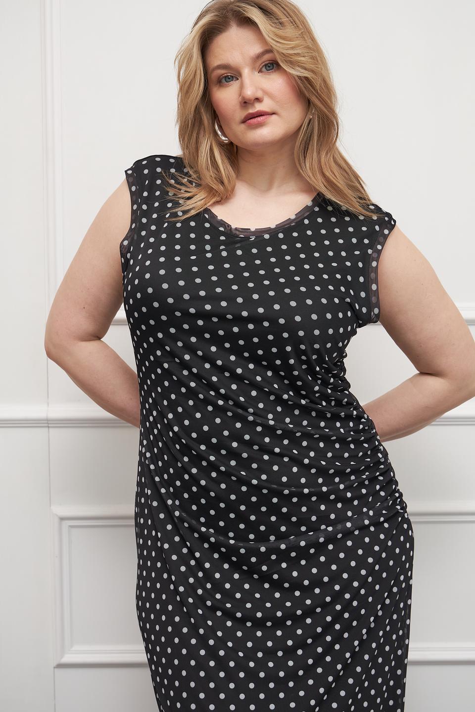 Платье Marc Aurel в горошек