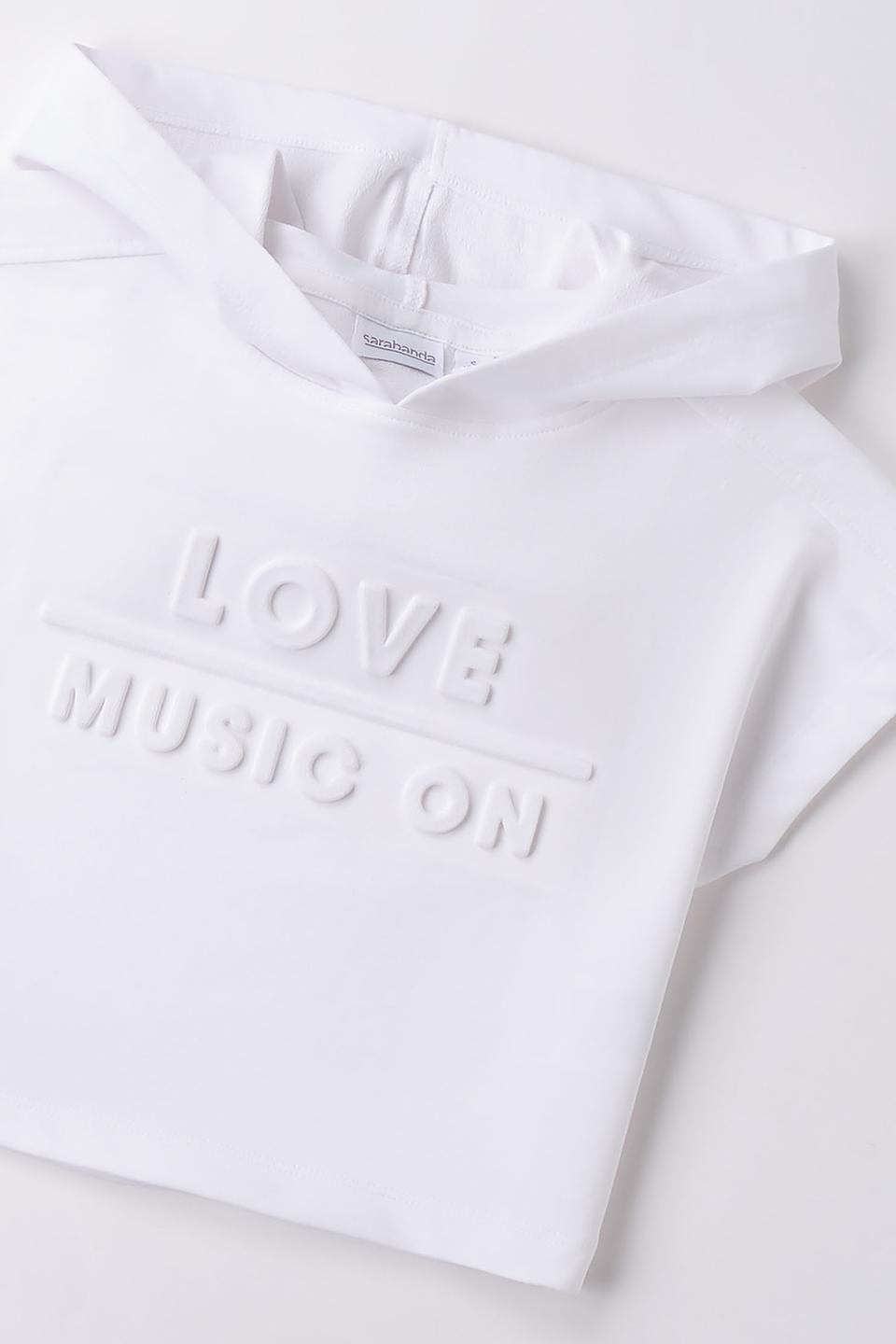 Джемпер Sarabanda дев. белый с надписью