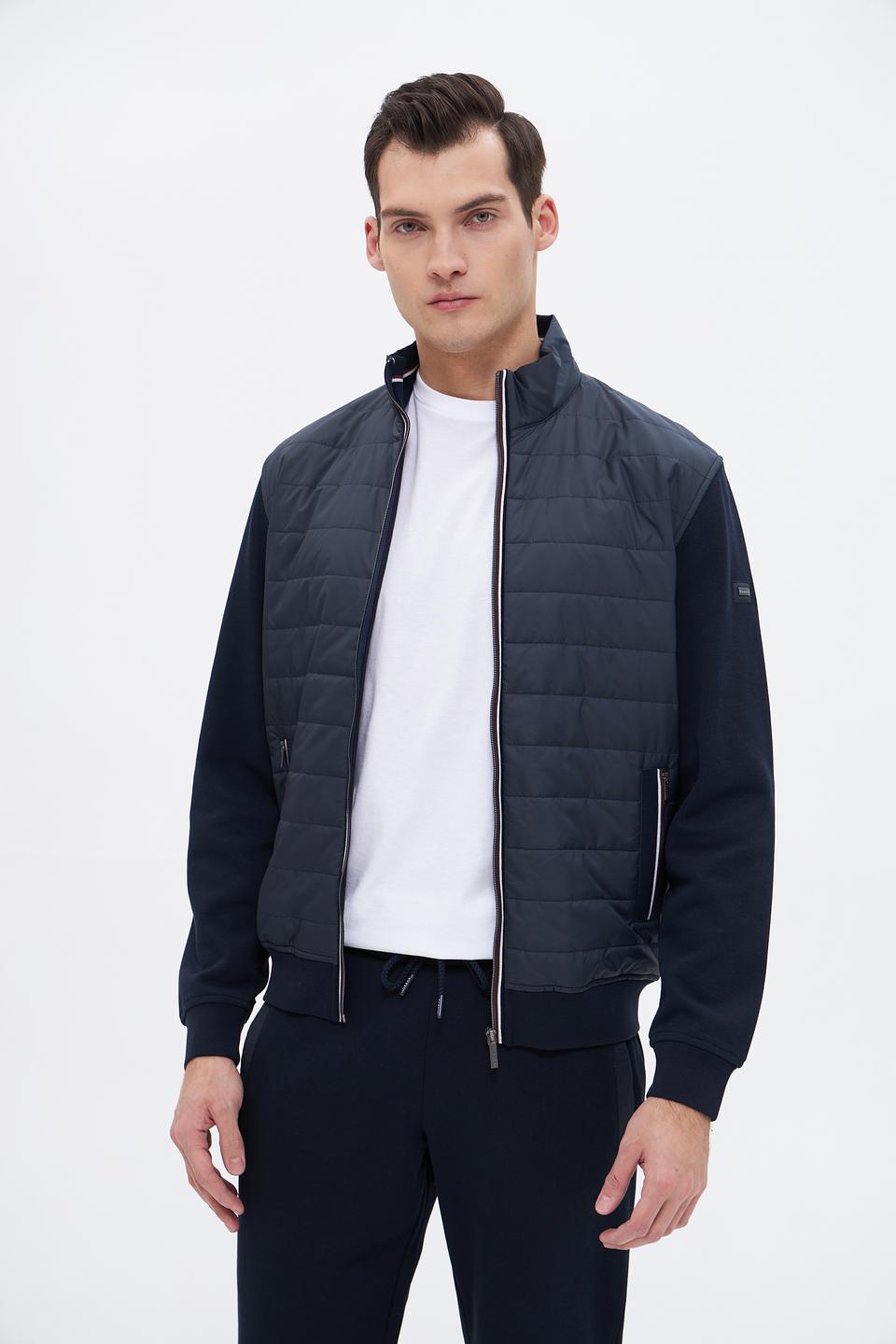 Кардиган Bugatti стеганый синий