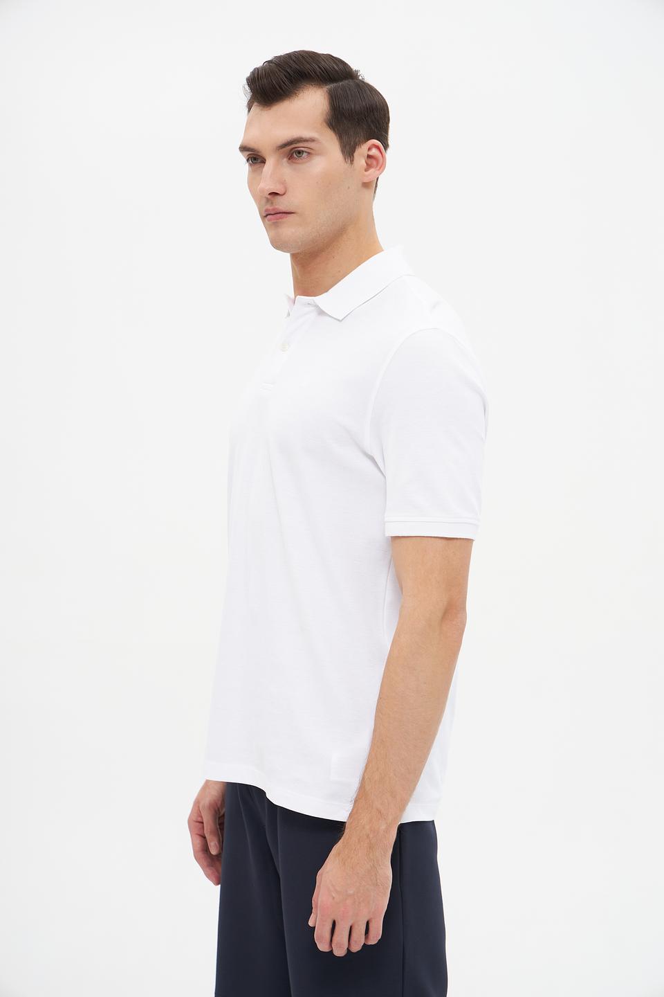 Поло Bugatti мужское белое