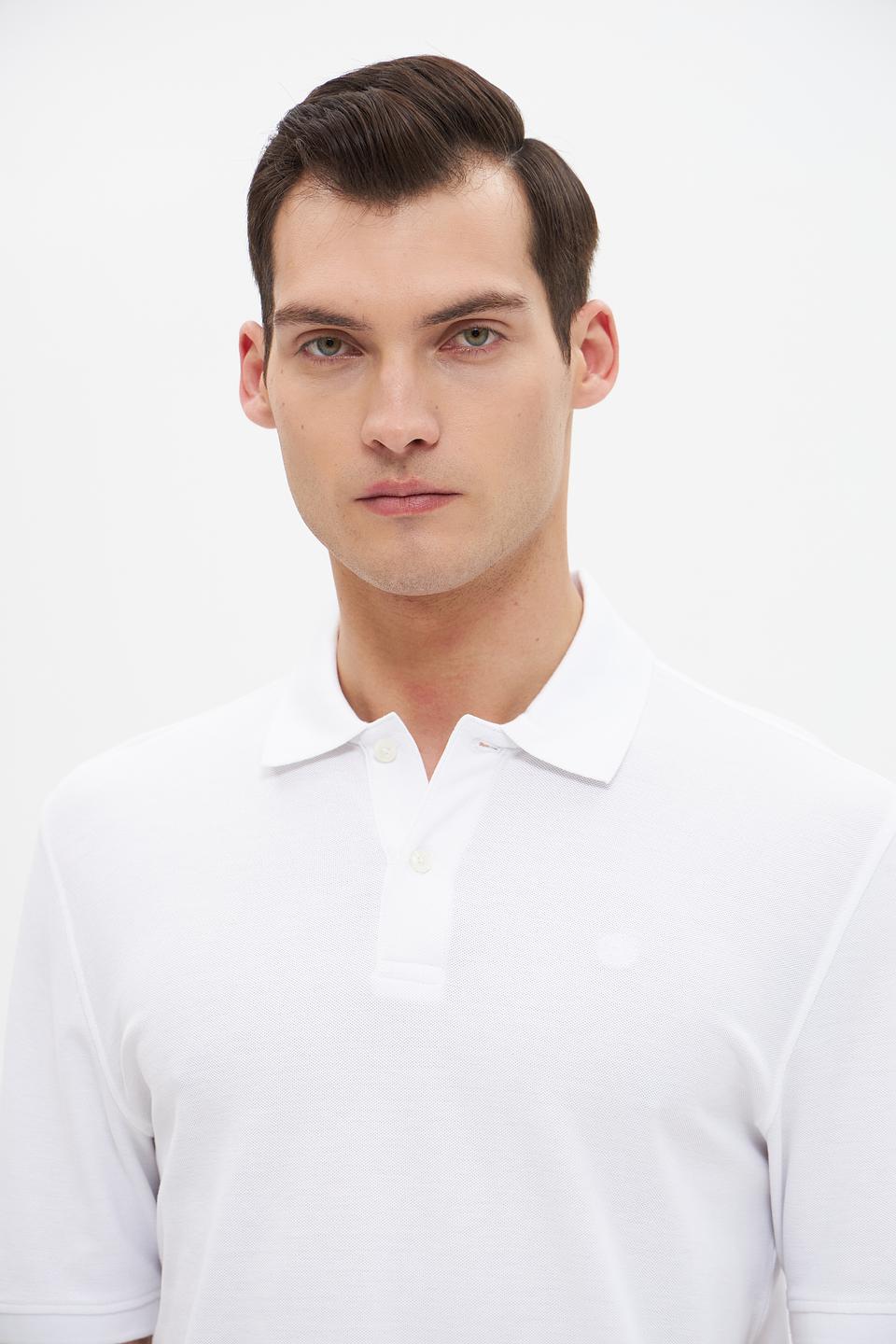 Поло Bugatti мужское белое