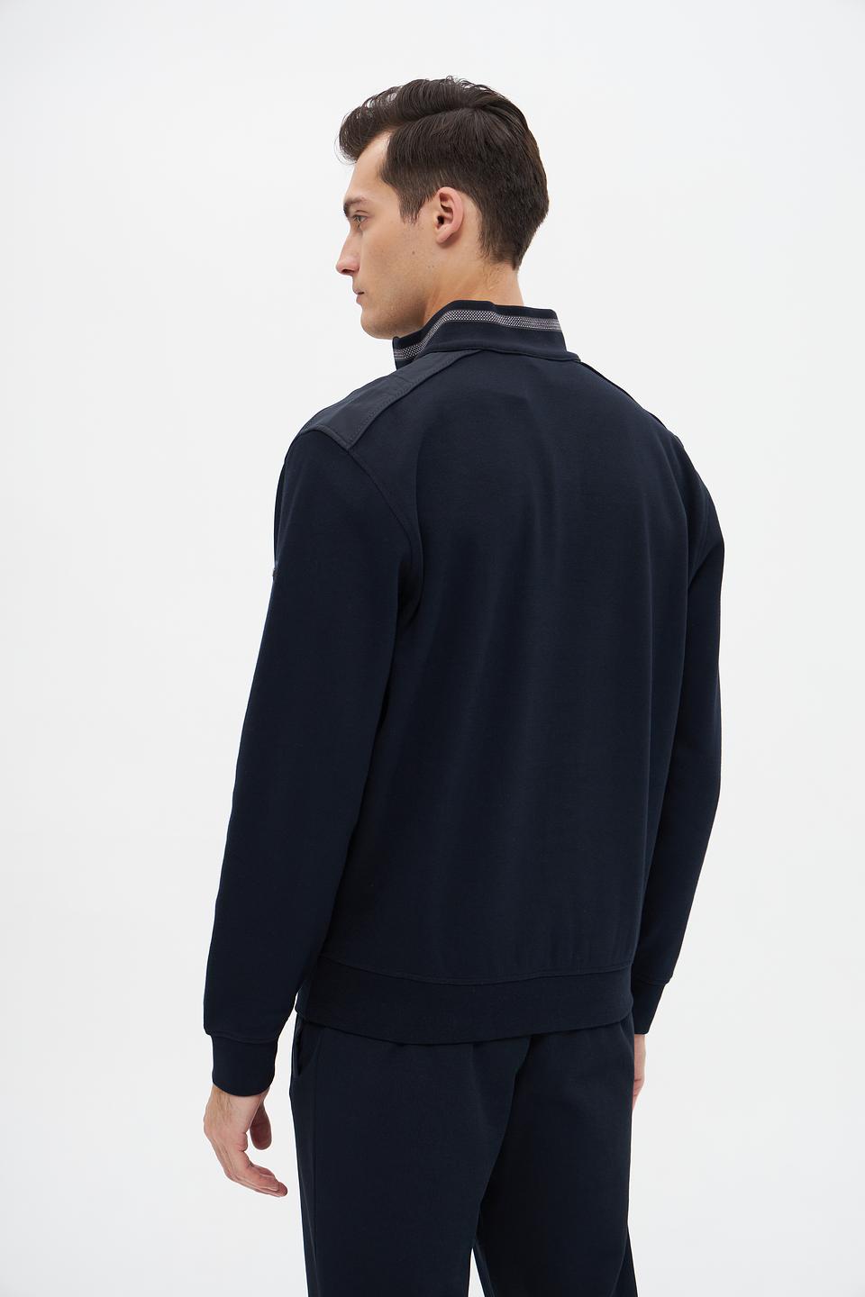 Джемпер Bugatti с молнией темно-синий